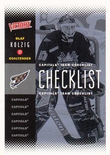 #233 Olaf Kolzig - Washington Capitals - 2000-01 Upper Deck Victory Hockey