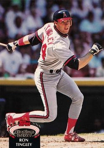 #233 Ron Tingley - California Angels - 1992 Stadium Club Baseball