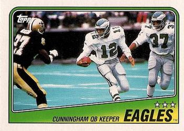 #233 Eagles Team Leaders - Randall Cunningham - Philadelphia Eagles - 1988 Topps Football