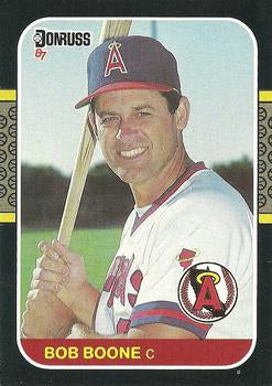 #233 Bob Boone - California Angels - 1987 Donruss Baseball