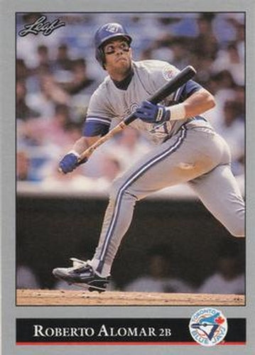 #233 Roberto Alomar - Toronto Blue Jays - 1992 Leaf Baseball
