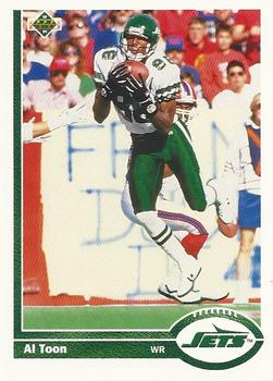 #233 Al Toon - New York Jets - 1991 Upper Deck Football