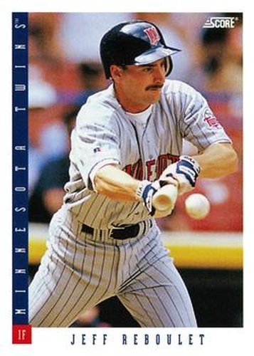 #233 Jeff Reboulet - Minnesota Twins - 1993 Score Baseball