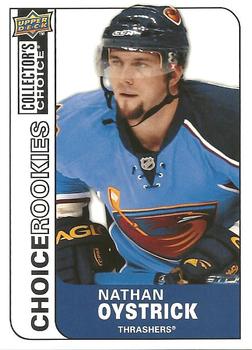 #233 Nathan Oystrick - Atlanta Thrashers - 2008-09 Collector's Choice Hockey