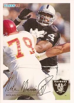 #233 Nolan Harrison - Los Angeles Raiders - 1994 Fleer Football