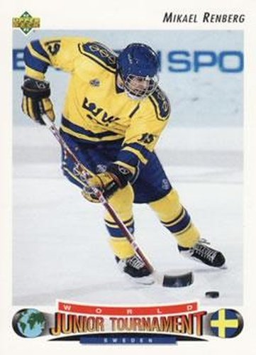 #233 Mikael Renberg - Sweden - 1992-93 Upper Deck Hockey