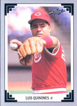 #233 Luis Quinones - Cincinnati Reds - 1991 Leaf Baseball