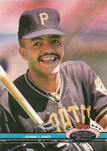 #233 Jose Lind - Pittsburgh Pirates - 1991 Stadium Club Baseball