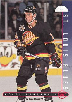 #233 Geoff Courtnall - Vancouver Canucks - 1995-96 Leaf Hockey
