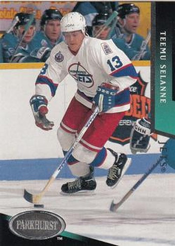 #233 Teemu Selanne - Winnipeg Jets - 1993-94 Parkhurst Hockey