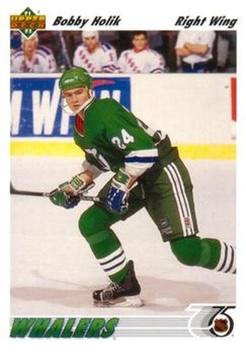 #233 Bobby Holik - Hartford Whalers - 1991-92 Upper Deck Hockey