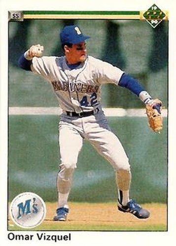 #233 Omar Vizquel - Seattle Mariners - 1990 Upper Deck Baseball