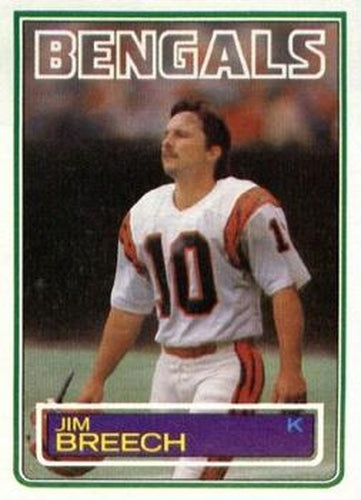 #233 Jim Breech - Cincinnati Bengals - 1983 Topps Football