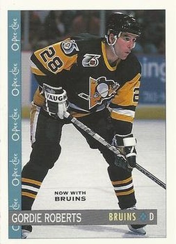 #233 Gordie Roberts - Boston Bruins - 1992-93 O-Pee-Chee Hockey