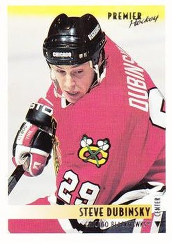 #233 Steve Dubinsky - Chicago Blackhawks - 1994-95 O-Pee-Chee Premier Hockey