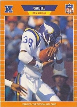 #233 Carl Lee - Minnesota Vikings - 1989 Pro Set Football