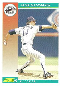 #233 Atlee Hammaker - San Diego Padres - 1992 Score Baseball