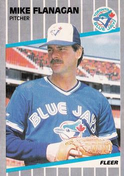 #233 Mike Flanagan - Toronto Blue Jays - 1989 Fleer Baseball