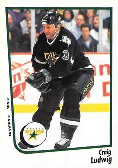 #233 Craig Ludwig - Dallas Stars - 1994-95 Panini Hockey Stickers