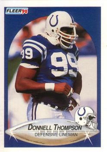 #233 Donnell Thompson - Indianapolis Colts - 1990 Fleer Football