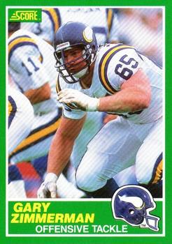 #233 Gary Zimmerman - Minnesota Vikings - 1989 Score Football