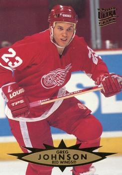 #233 Greg Johnson - Detroit Red Wings - 1995-96 Ultra Hockey