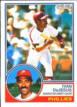 #233 Ivan DeJesus - Philadelphia Phillies - 1983 O-Pee-Chee Baseball