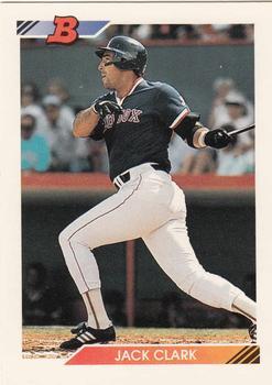 #233 Jack Clark - Boston Red Sox - 1992 Bowman Baseball