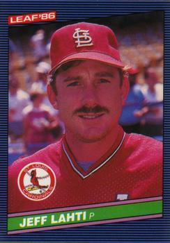 #233 Jeff Lahti - St. Louis Cardinals - 1986 Leaf Baseball