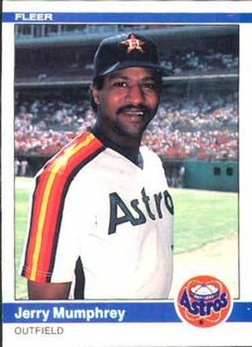 #233 Jerry Mumphrey - Houston Astros - 1984 Fleer Baseball