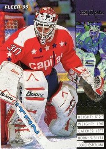 #233 Jim Carey - Washington Capitals - 1994-95 Fleer Hockey