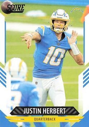 #233 Justin Herbert - Los Angeles Chargers - 2021 Score Football