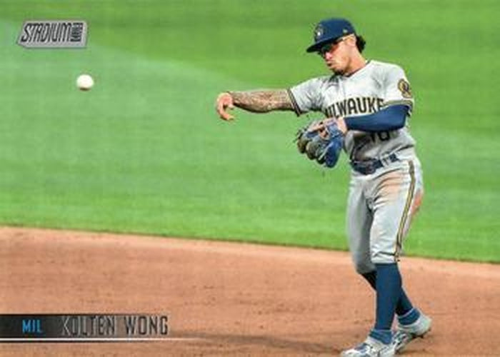 #233 Kolten Wong - Milwaukee Brewers - 2021 Stadium Club Baseball