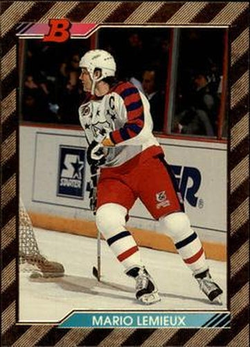 #233 Mario Lemieux - Pittsburgh Penguins - 1992-93 Bowman Hockey