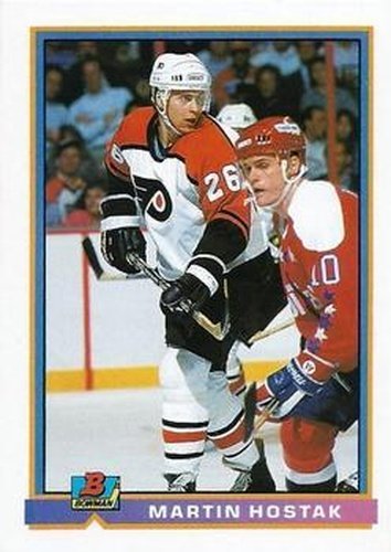 #233 Martin Hostak - Philadelphia Flyers - 1991-92 Bowman Hockey