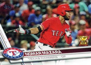 #233 Nomar Mazara - Texas Rangers - 2017 Topps Baseball