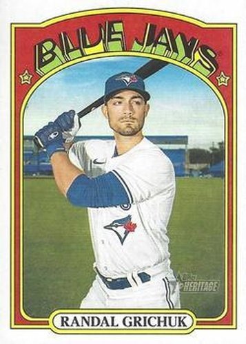 #233 Randal Grichuk - Toronto Blue Jays - 2021 Topps Heritage Baseball