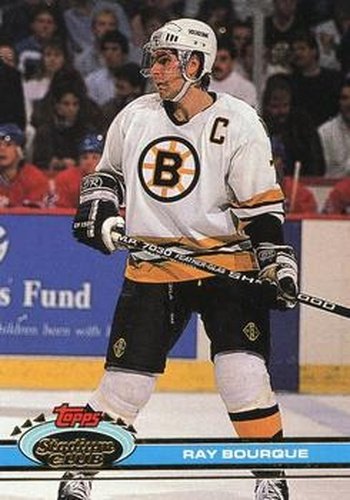 #233 Ray Bourque - Boston Bruins - 1991-92 Stadium Club Hockey