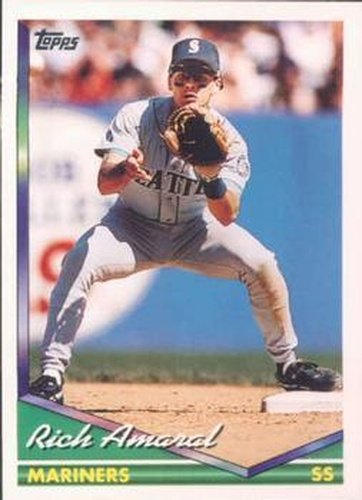 #233 Rich Amaral - Seattle Mariners - 1994 Topps Baseball