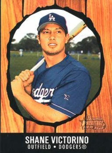 #233 Shane Victorino - Los Angeles Dodgers - 2003 Bowman Heritage Baseball