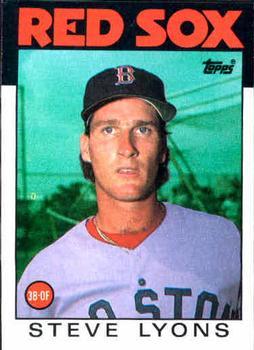 #233 Steve Lyons - Boston Red Sox - 1986 Topps Baseball