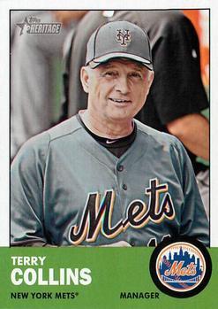 #233 Terry Collins - New York Mets - 2012 Topps Heritage Baseball
