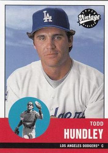 #233 Todd Hundley - Los Angeles Dodgers - 2001 Upper Deck Vintage Baseball