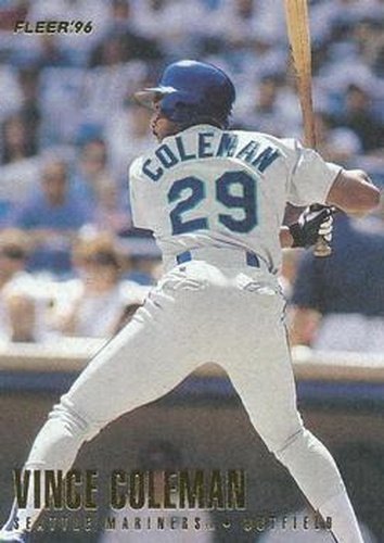 #233 Vince Coleman - Seattle Mariners - 1996 Fleer Baseball