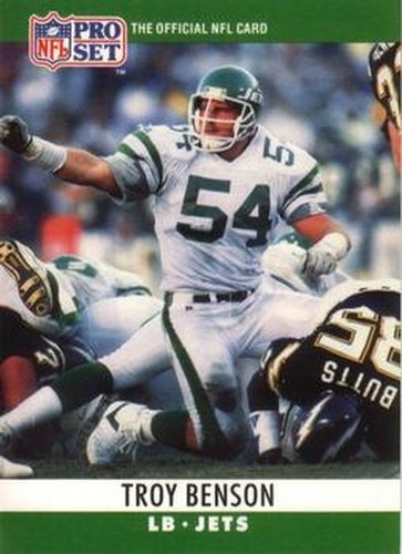 #233 Troy Benson - New York Jets - 1990 Pro Set Football