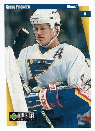#233 Chris Pronger - St. Louis Blues - 1997-98 Collector's Choice Hockey