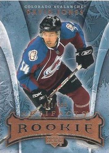 #233 David Jones - Colorado Avalanche - 2007-08 Upper Deck Artifacts Hockey