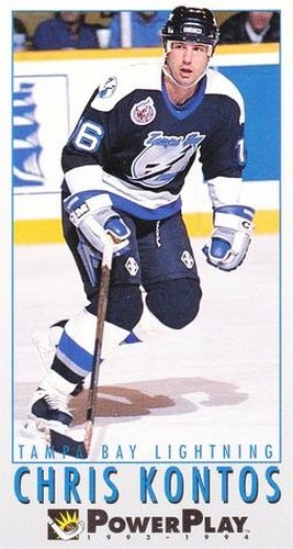 #233 Chris Kontos - Tampa Bay Lightning - 1993-94 Fleer PowerPlay Hockey