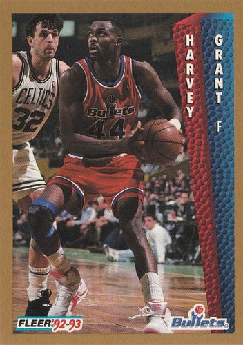 #233 Harvey Grant - Washington Bullets - 1992-93 Fleer Basketball