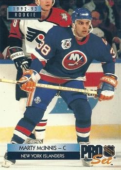 #233 Marty McInnis - New York Islanders - 1992-93 Pro Set Hockey